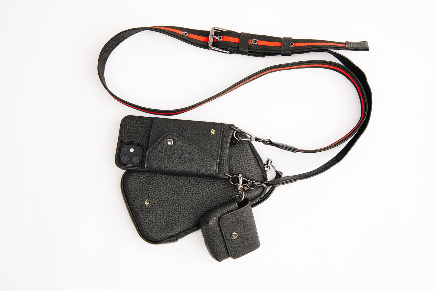 Red Stripe Strap Case