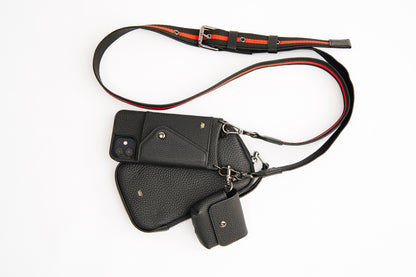 Red Stripe Strap Case