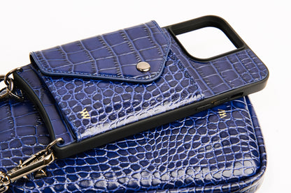 Blue Croc Pouch