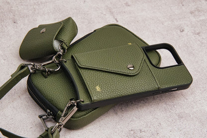 Green Leather Pouch