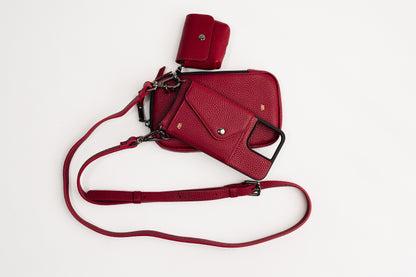 Burgundy Airpods Pouch