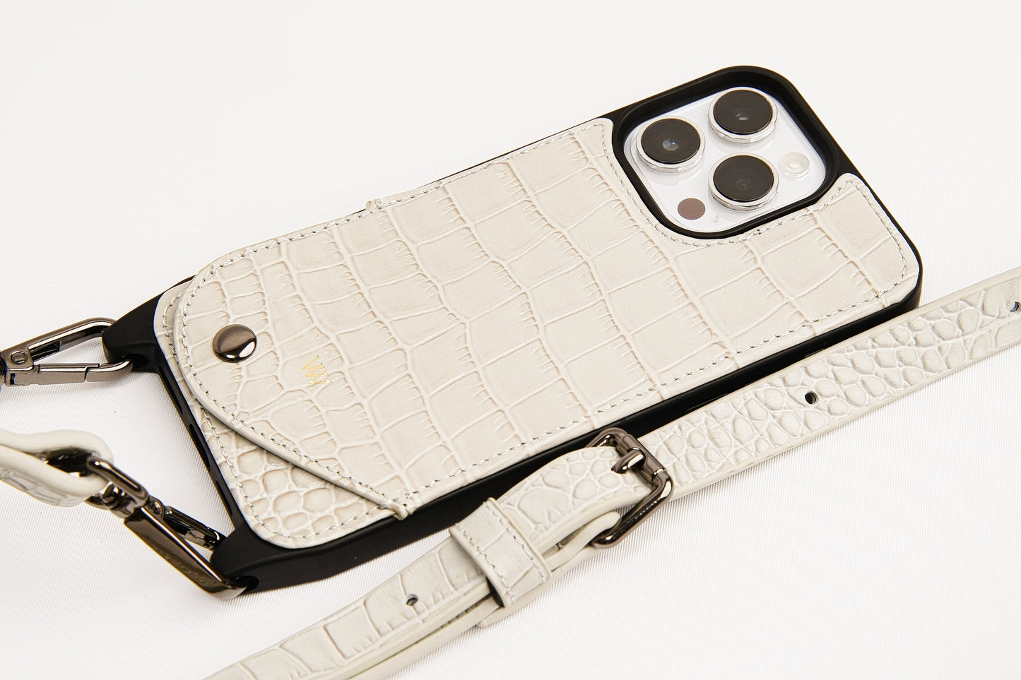Light Grey Croc Case