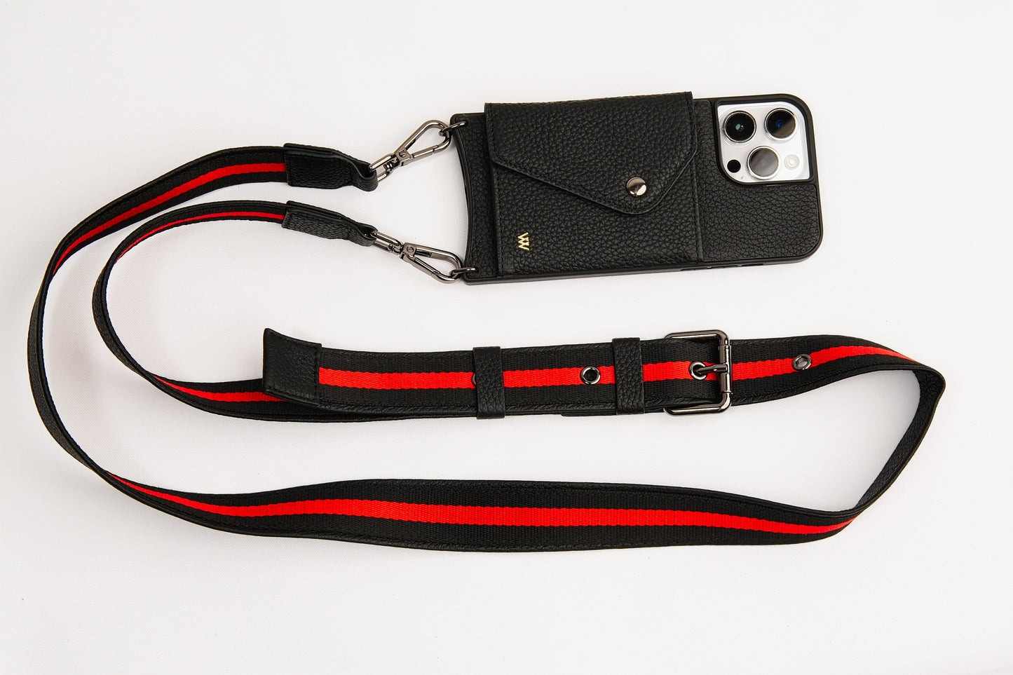 Red Stripe Strap Case