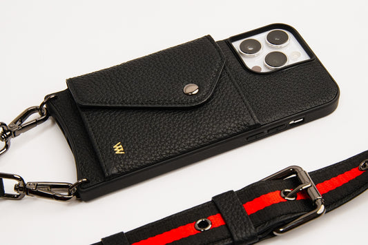 Red Stripe Strap Case