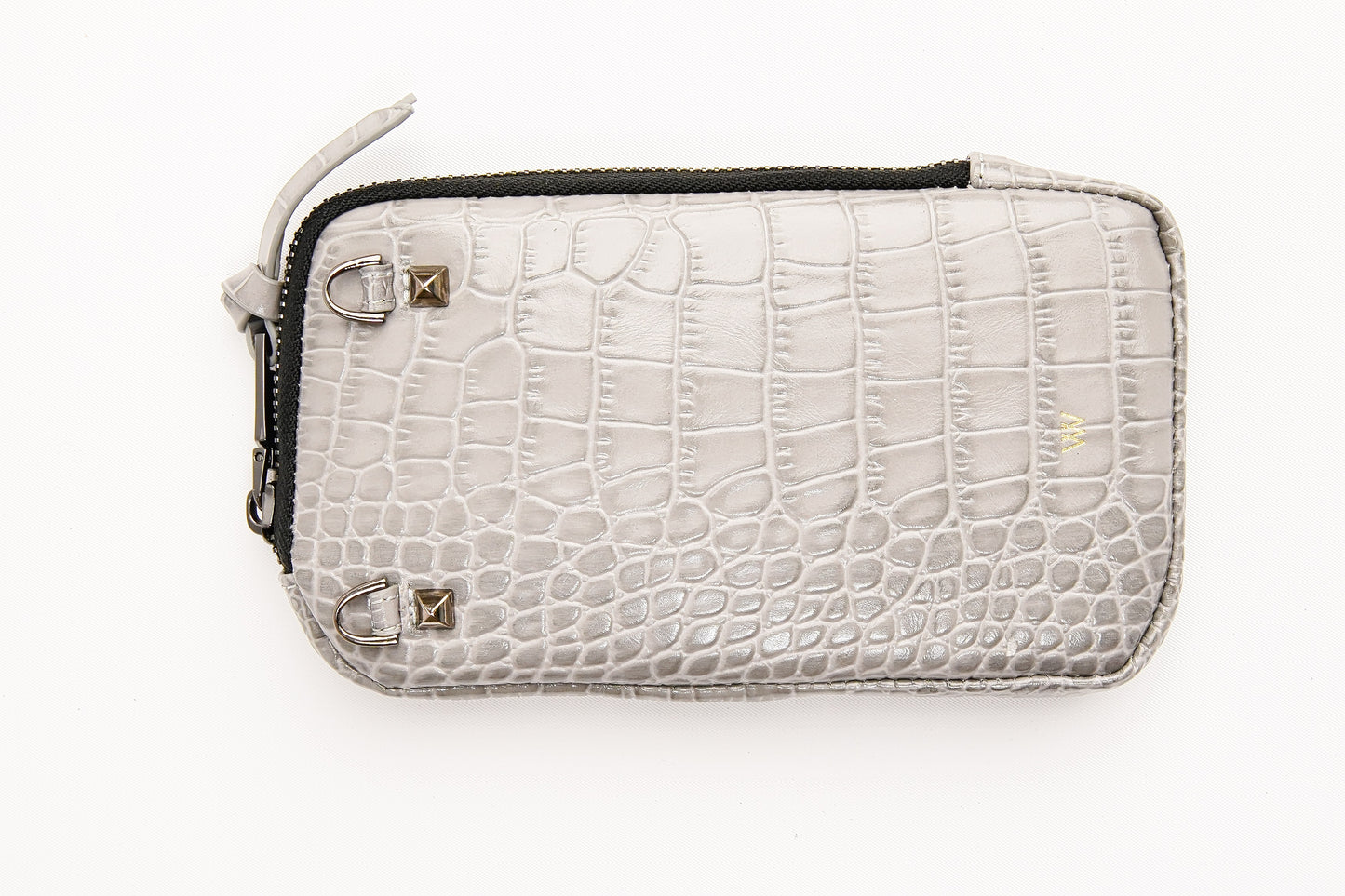 Grey Croc Pouch