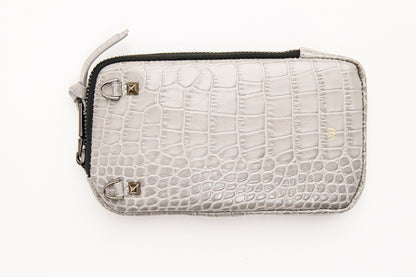 Grey Croc Pouch