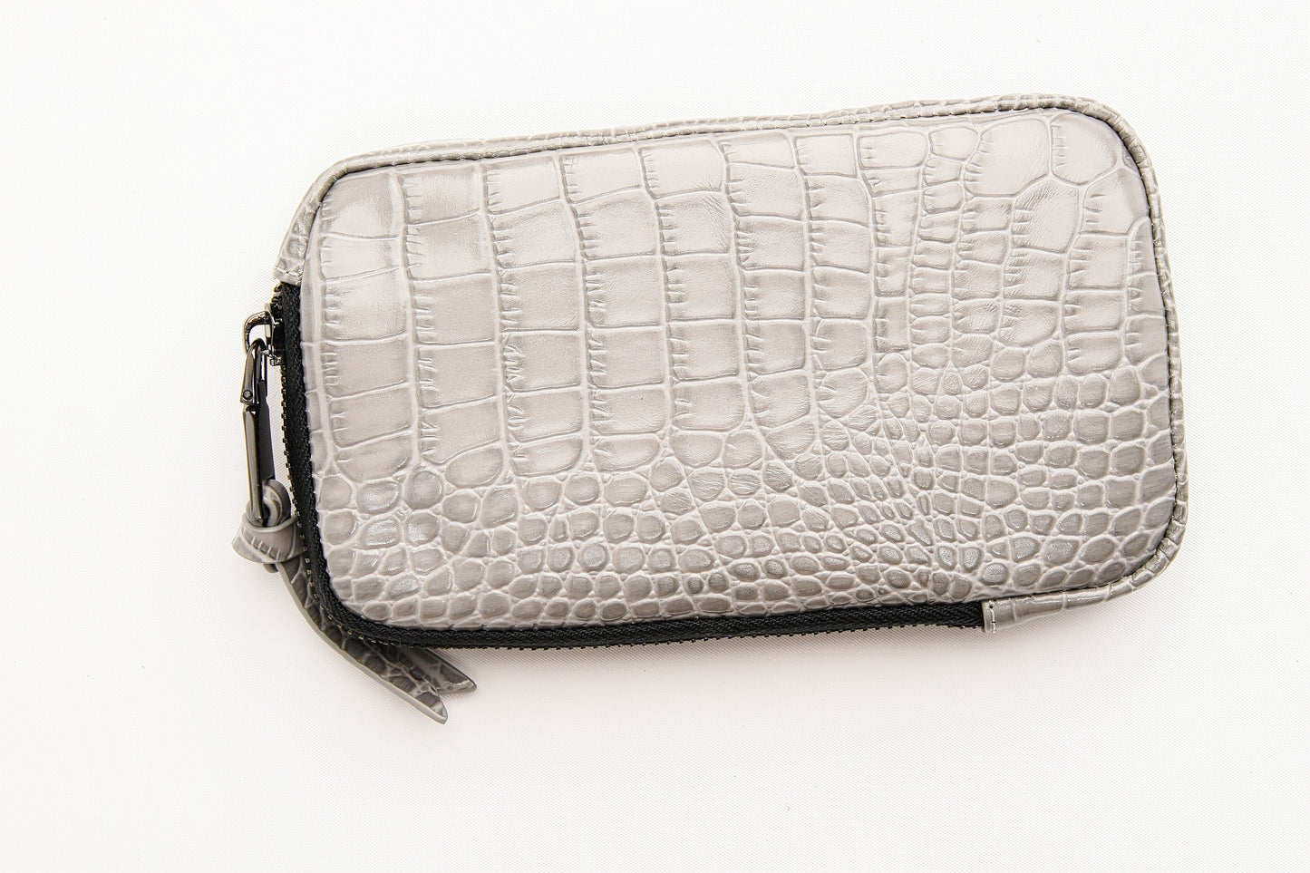 Grey Croc Pouch