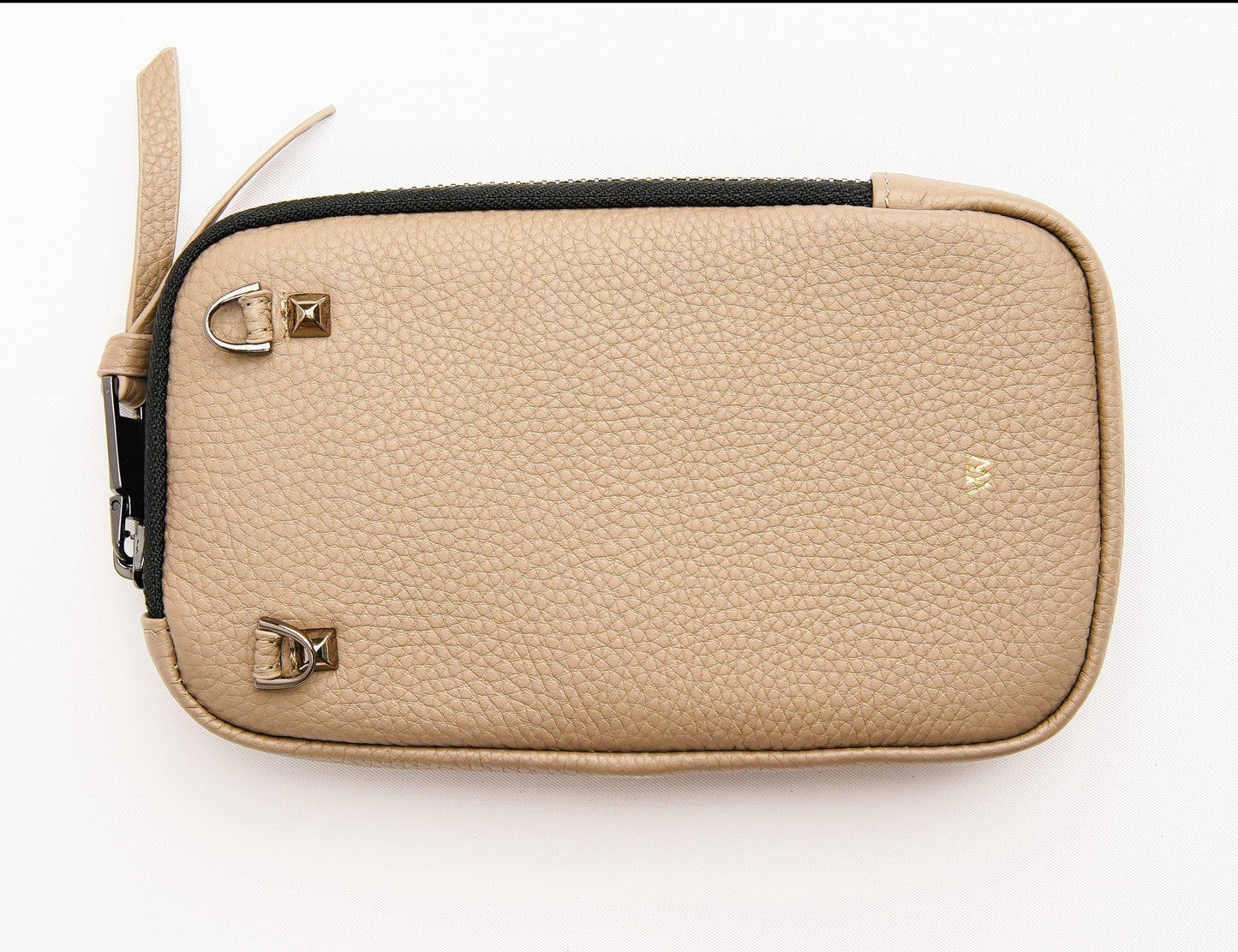 Taupe Leather Pouch