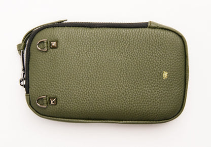 Green Leather Pouch
