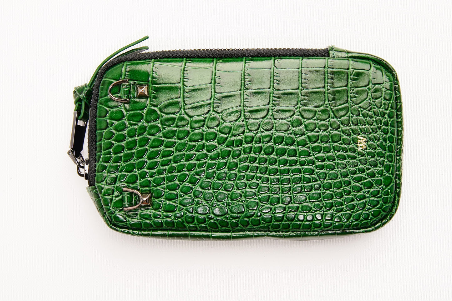 Green Croc Pouch
