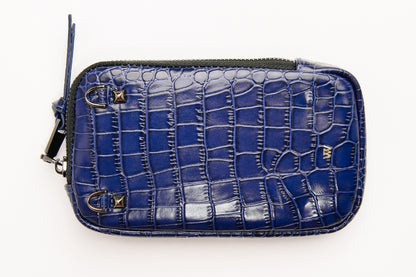 Blue Croc Pouch