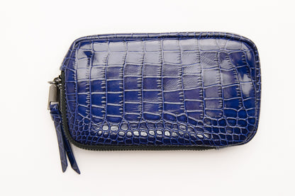 Blue Croc Pouch