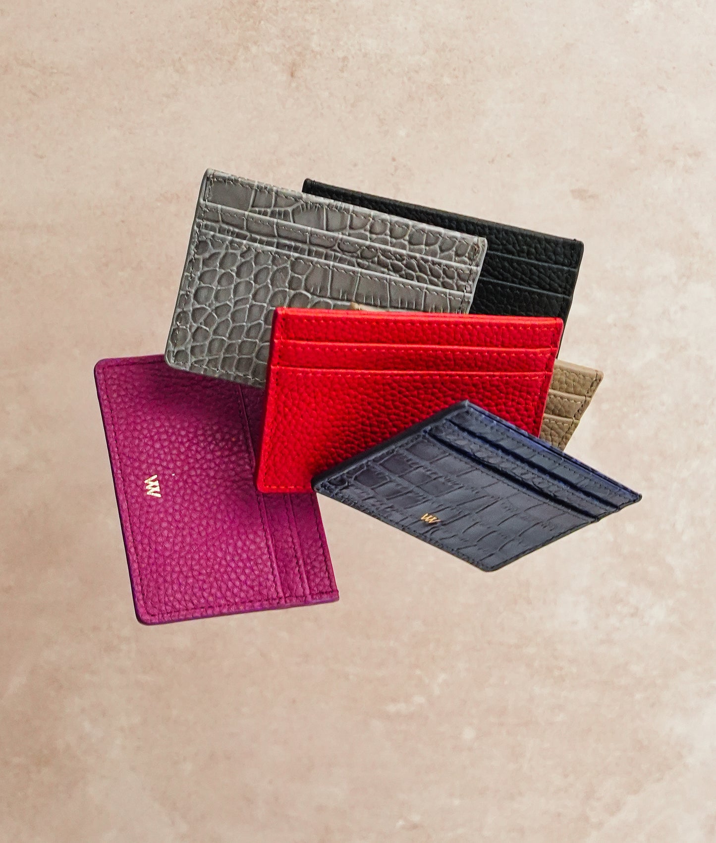 Red Leather Card Holder