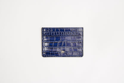 Blue Croc Card Holder