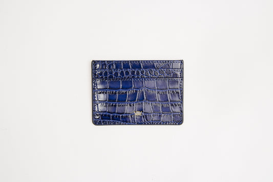 Blue Croc Card Holder