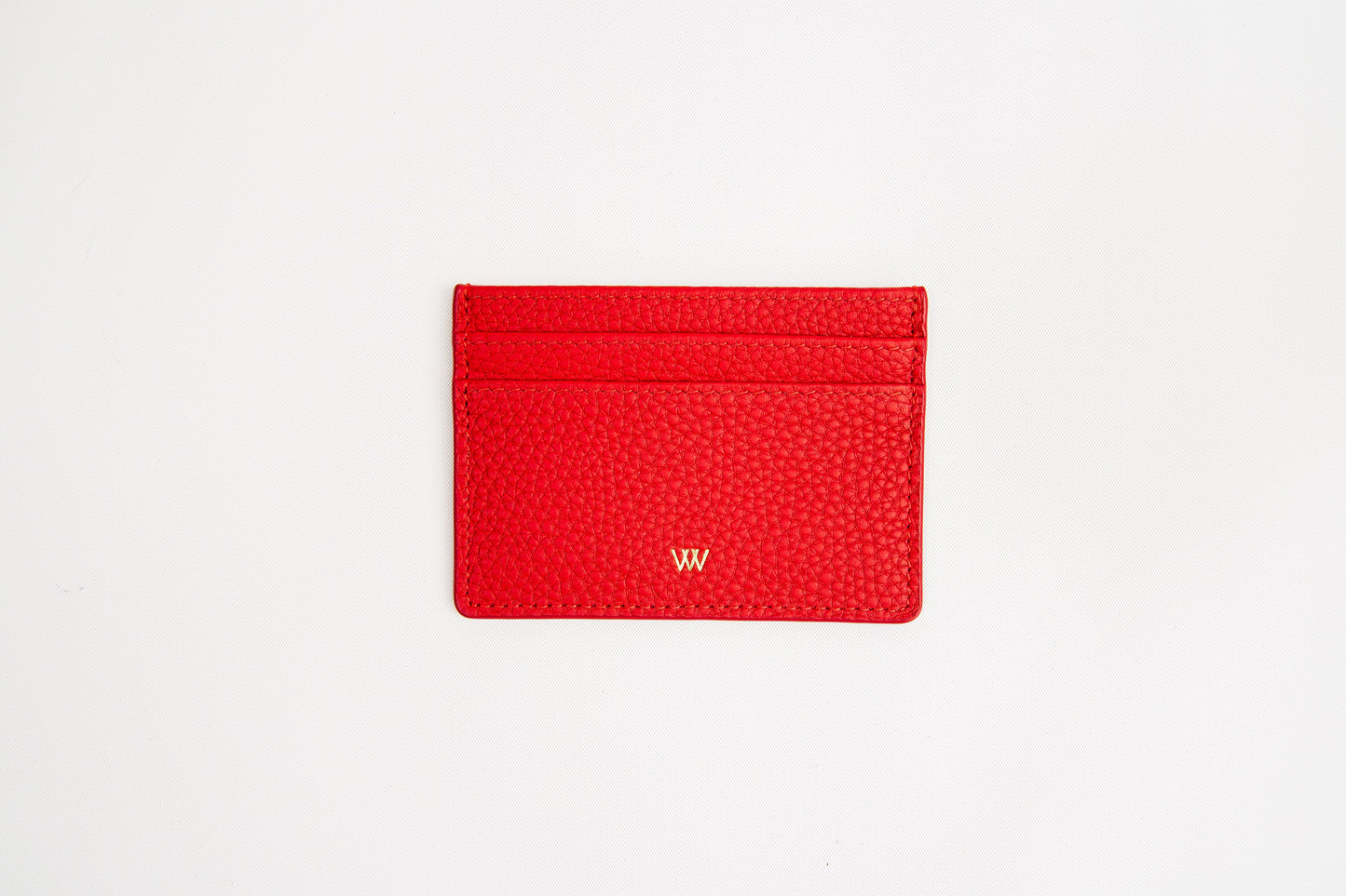 Red Leather Card Holder