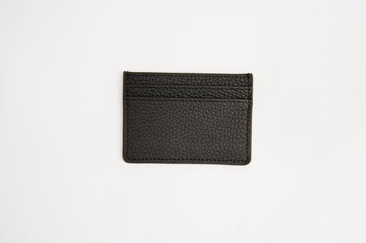 Black Leather Card Holder
