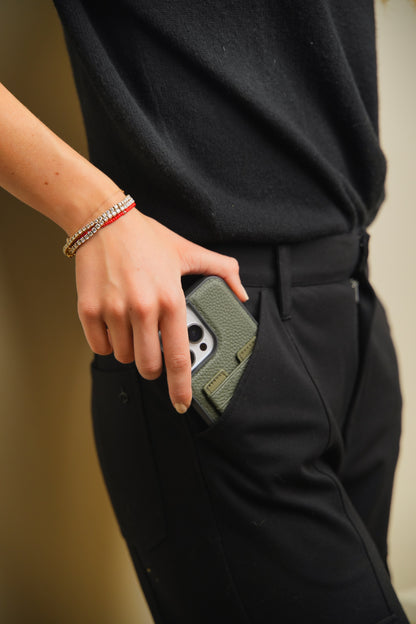 Green Open Wallet Case