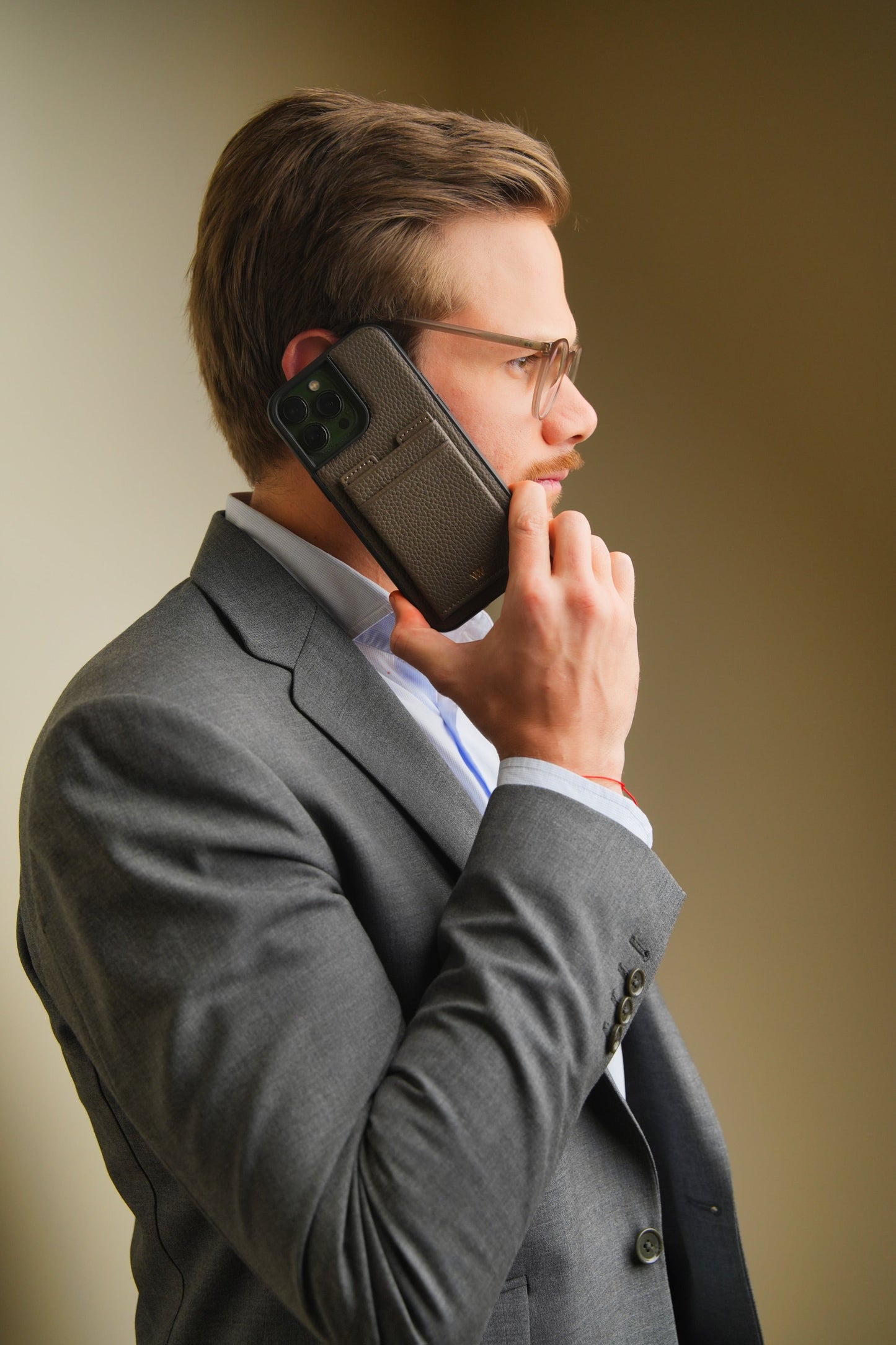 Brown Open Wallet Case